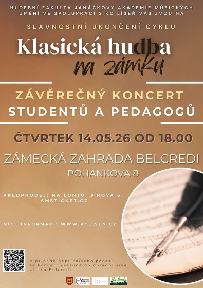 Plakát události Klasická hudba na zámku - Slavnostní závěrečný koncert