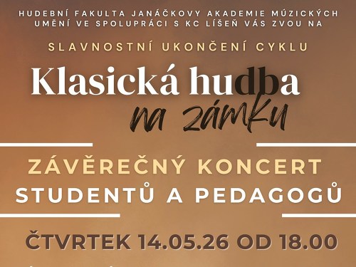Plakát události Klasická hudba na zámku - Slavnostní závěrečný koncert