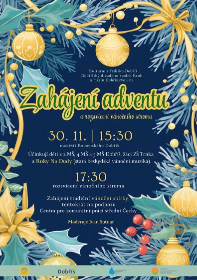 Plakát události Zahájení adventu v Dobříši
