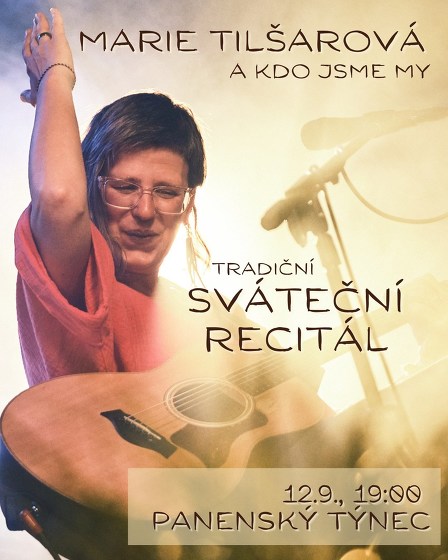 Plakát události Sváteční recitál - Marie Tilšarová  v Panenském Týnci