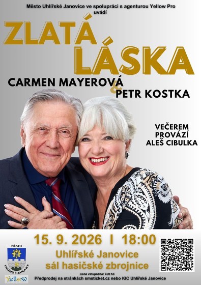 Plakát události Zlatá láska - Carmen Mayerová & Petr Kostka