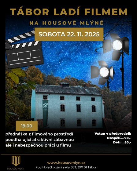Plakát události Tábor ladí filmem