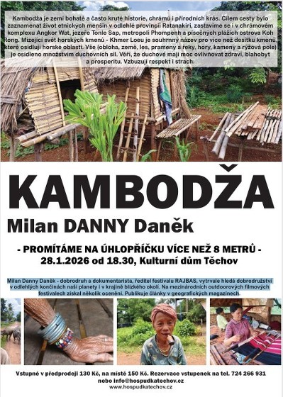 Plakát události Kambodža - Milan DANY Daněk