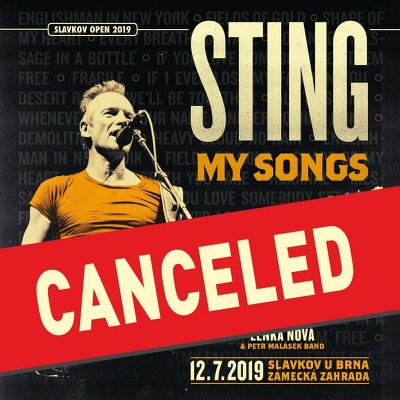 Plakát události Slavkov Open 2019: STING - koncert zrušen