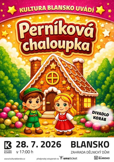 Plakát události Perníková chaloupka | Pohádka na Zahradě