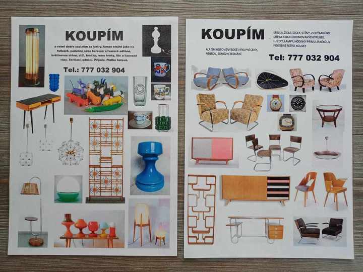 Koupím starý a retro nábytek