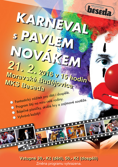Plakát události Karneval s Pavlem Novákem