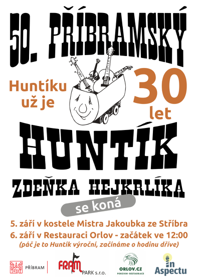 Plakát události 50. Příbramský huntík Zdeňka Hejkrlíka