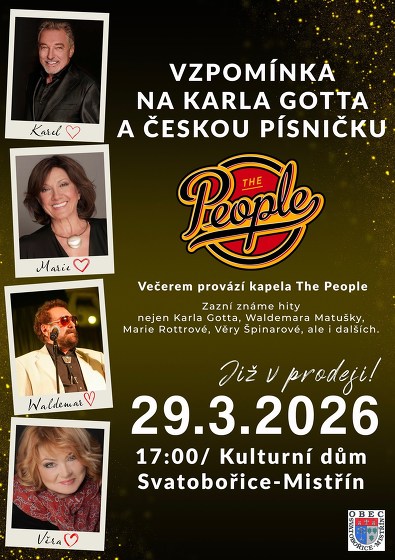 Plakát události Vzpomínka na Karla Gotta a českou písničku