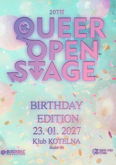 Plakát události Queer Open Stage: Birthday Edition