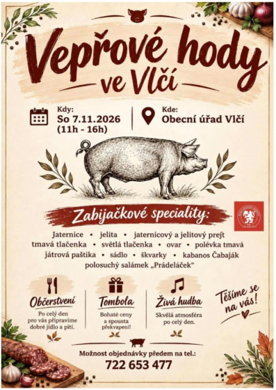 Plakát události Vepřové hody