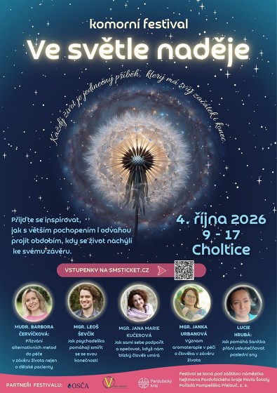 Plakát události komorní festival VE SVĚTLE NADĚJE 2026