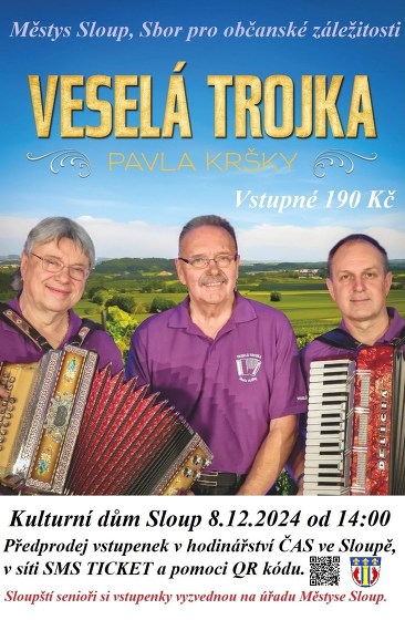 Plakát události Veselá trojka Pavla Kršky