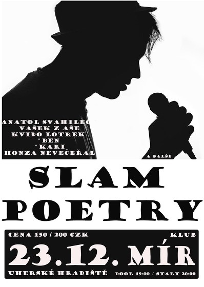 Plakát události SLAM POETRY vánoční