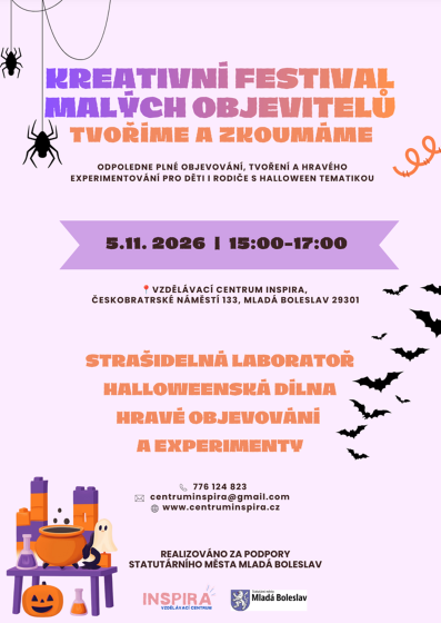 Plakát události Kreativní festival malých objevitelů