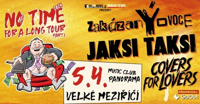 Plakát události Jaksi Taksi / zakázanÝovoce / Covers for Lovers