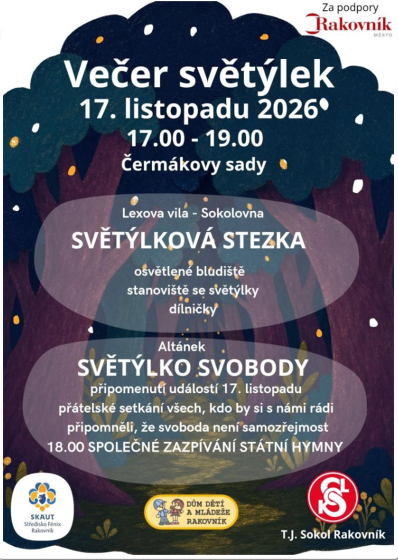 Plakát události Večer světýlek