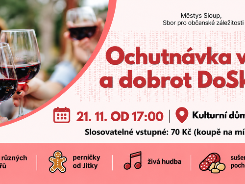 Plakát události Ochutnávka vín a dobrot DoSkla
