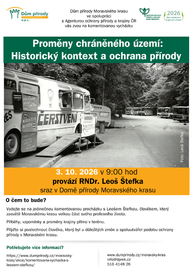 Plakát události Proměny chráněného území: Historický kontext a ochrana přírody