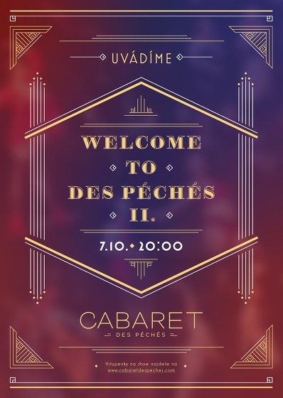 Plakát události WELCOME TO DES PÉCHÉS