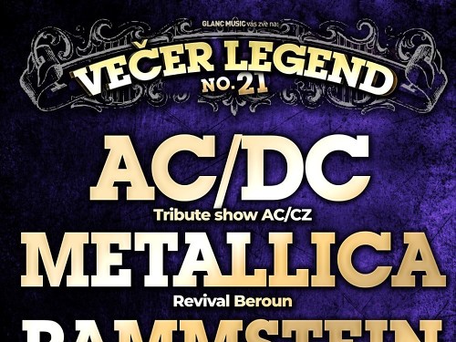Plakát události Večer legend 21 - ve stylu Hard and Heavy
