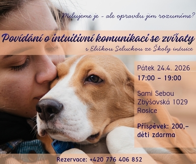 Plakát události Intuitivní komunikace se zvířaty