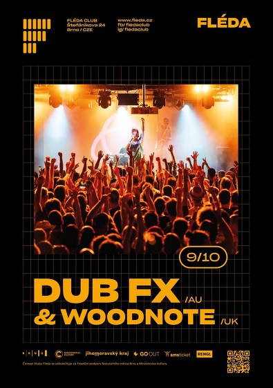 Plakát události Dub FX (AU) & Woodnote (UK)