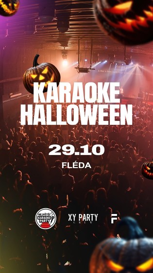 Plakát události Karaoke Halloween na Flédě