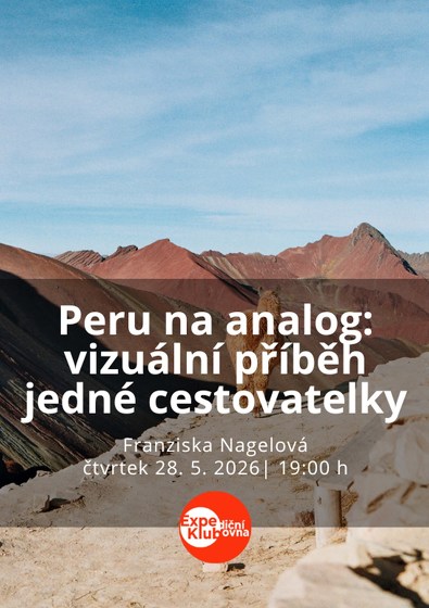 Plakát události Peru na analog: vizuální příběh jedné cestovatelky