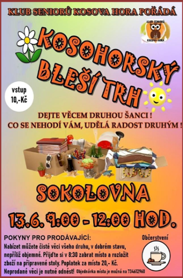 Plakát události Kosohorský bleší trh