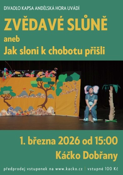 Plakát události Zvědavé slůně aneb Jak sloni k chobotu přišli