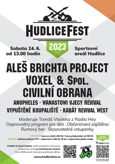 Plakát události HudliceFest 2023