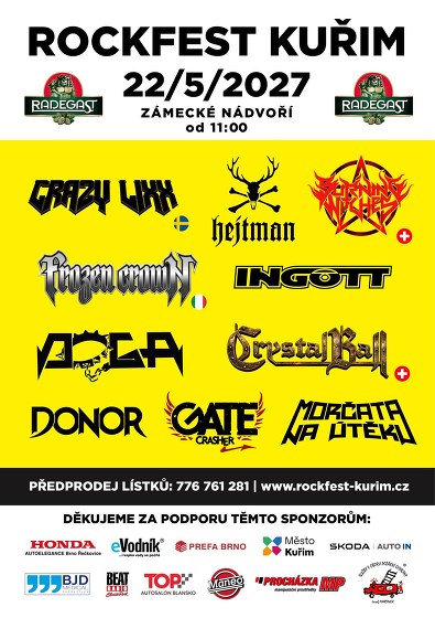 Plakát události Rockfest Kuřim