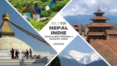 Plakát události Skvosty Nepálu a Indie