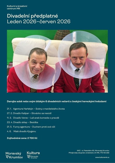 Plakát události Divadelní předplatné leden - červen 2026
