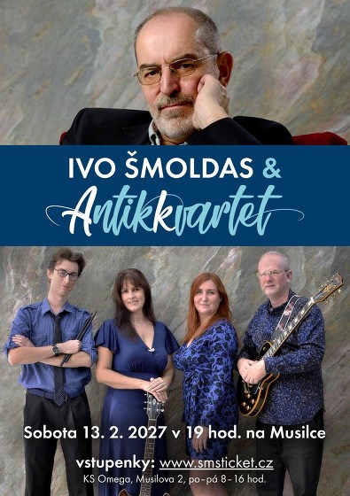 Plakát události Ivo Šmoldas a Antikkvartet