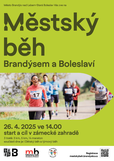 Plakát události Městský běh Brandýsem a Boleslaví