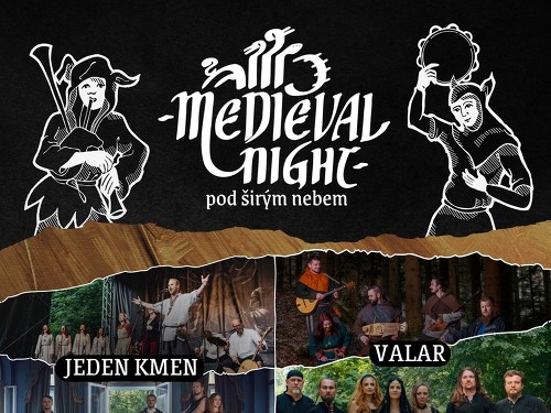 Plakát události Medieval Night pod širým nebem