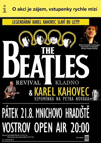 Plakát události Narozeninový koncert Karel Kahovec a The Beatles Revival
