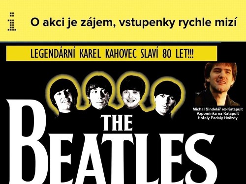 Plakát události Narozeninový koncert Karel Kahovec a The Beatles Revival