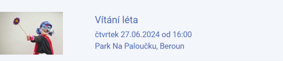 Plakát události Vítání léta Na Paloučku