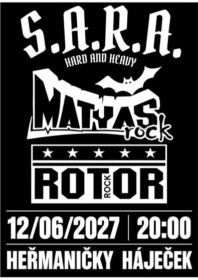Plakát události Noc plná legend – Rotor / Matyas / S.Á.R.A.
