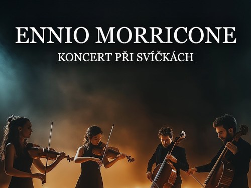 Plakát události Hudba Ennia Morriconeho při svíčkách