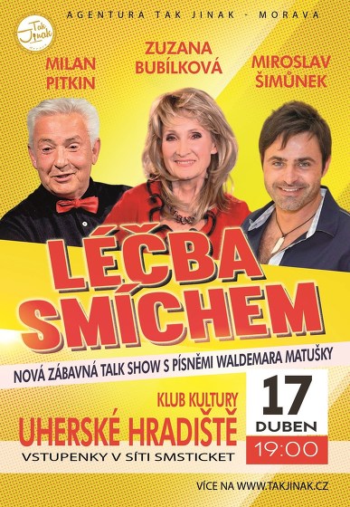 Plakát události Léčba smíchem - Talk show / Bubílková, Pitkin, Šimůnek