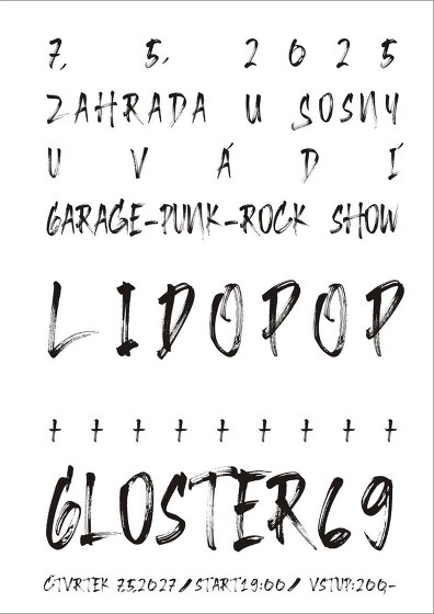 Plakát události LIDOPOP + Gloster69