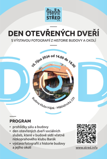 Plakát události Den otevřených dveří na Hájku