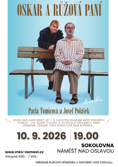 Plakát události Oskar a růžová paní