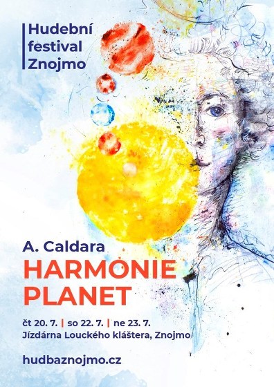 Plakát události A. Caldara: Harmonie planet - premiéra