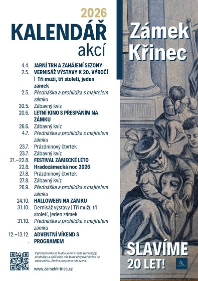 Plakát události Zámek Křinec | komentované prohlídky