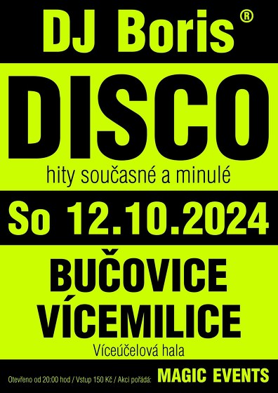 Plakát události DJ Boris DISCO - Bučovice